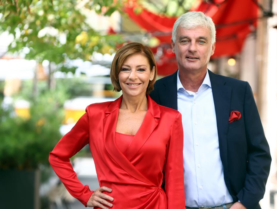 Erős Antónia és Szellő István több mint két évtizede vezetik az RTL Híradóját /Fotó: Pozsonyi Zita