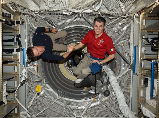 Astronauci Paolo Nespoli i Roberto Vittori
