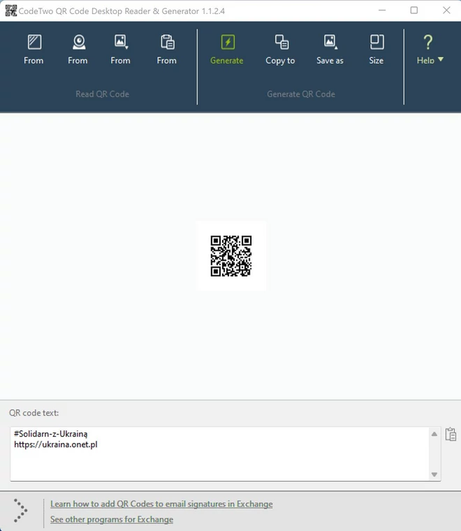 CodeTwo QR Code Desktop Reader & Generator