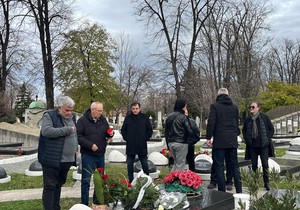 Mića Sovtić i Acko Nezirović na pomenu Džeju