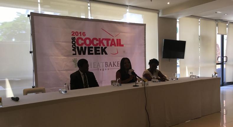 L-R: Mr. Adeniyi Ladipo, sales and marketing manager of Wheatbaker Hotel, Lara Rawa, CEO Eventi Cocktails, Enitan Allison, intoxicologist