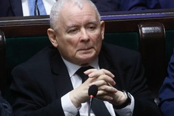 Prezes PiS Jarosław Kaczyński w Sejmie