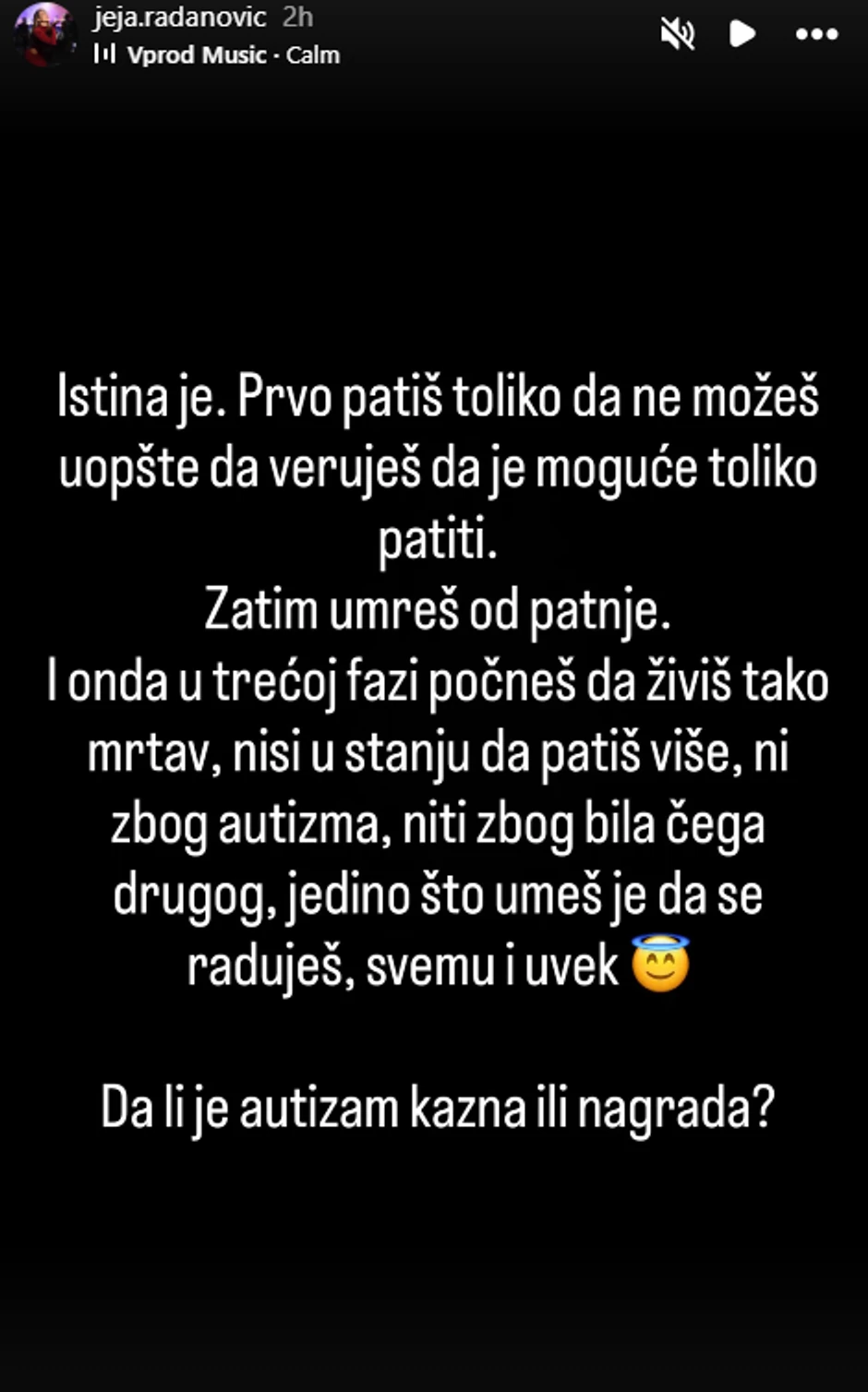 Jelena Radanović o autizmu