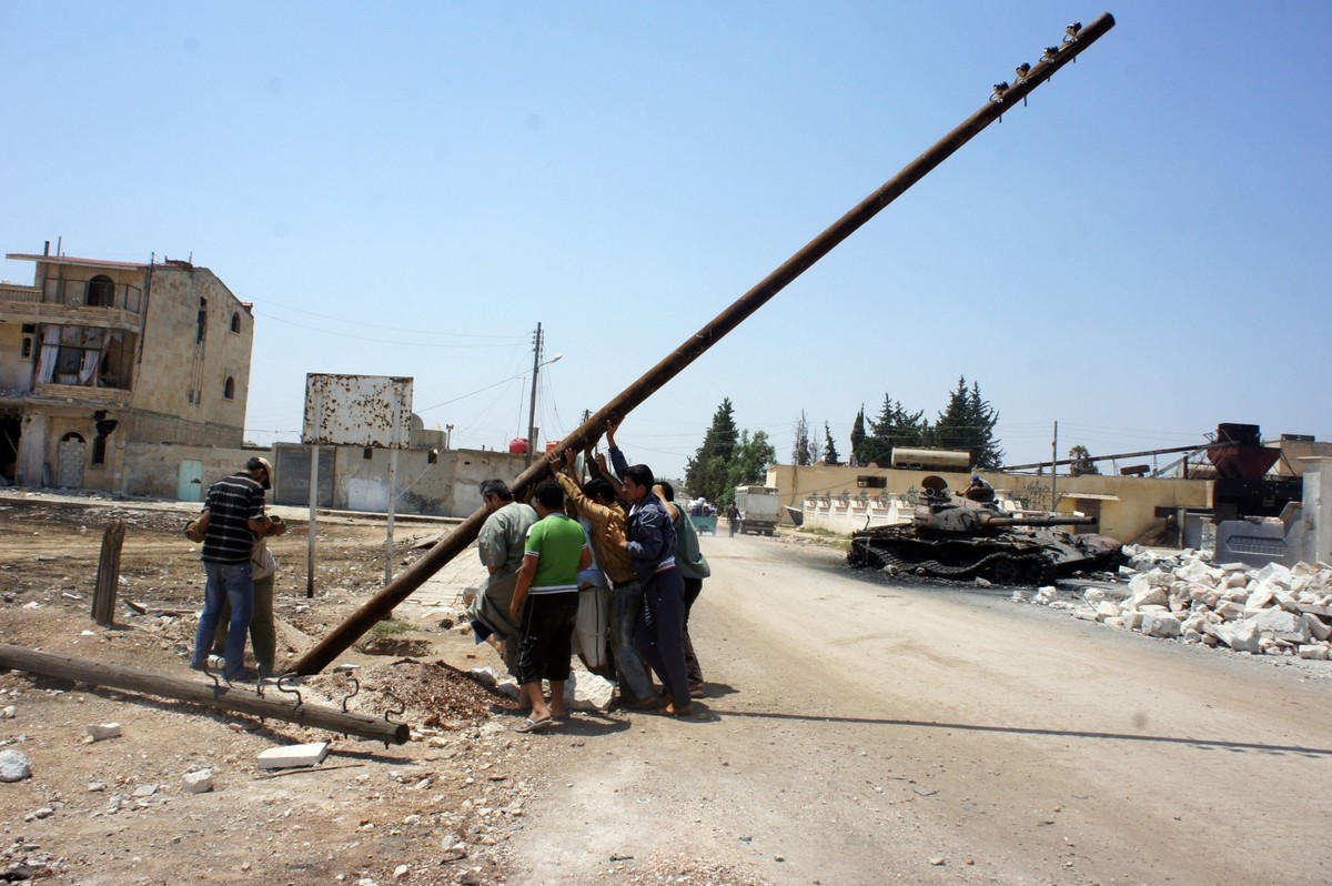Okolice syryjskiego miasta Aleppo kontrolowane przez rebeliantów