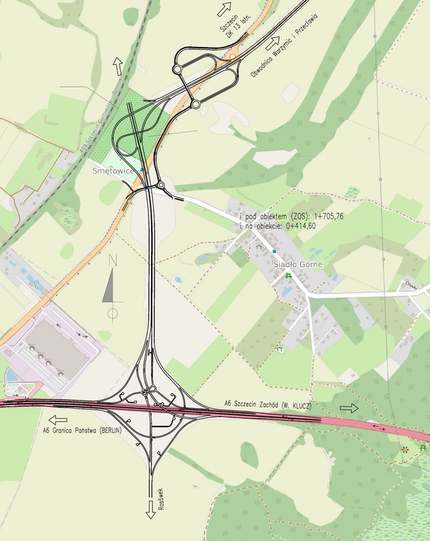 Plan orientacyjny II etap obwodnicy Przecławia i Warzymic w ciągu DK1
