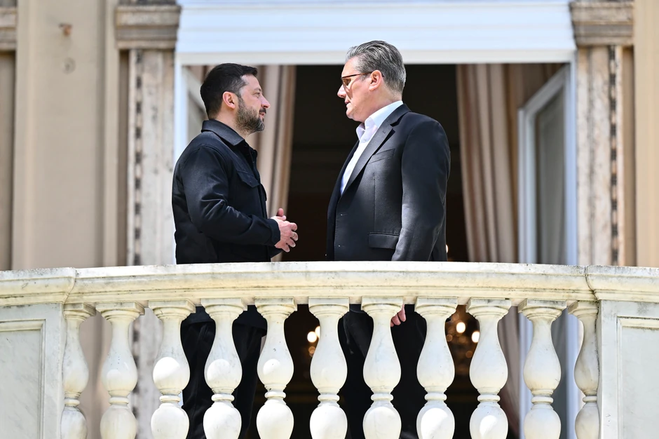 Kir Starmer i Volodimir Zelenski