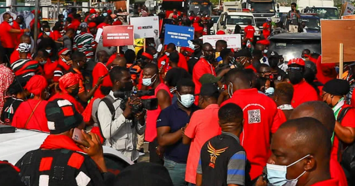 Demonstrators Take To The Streets Of Accra To Protest Worsening Economic Hardship Business 