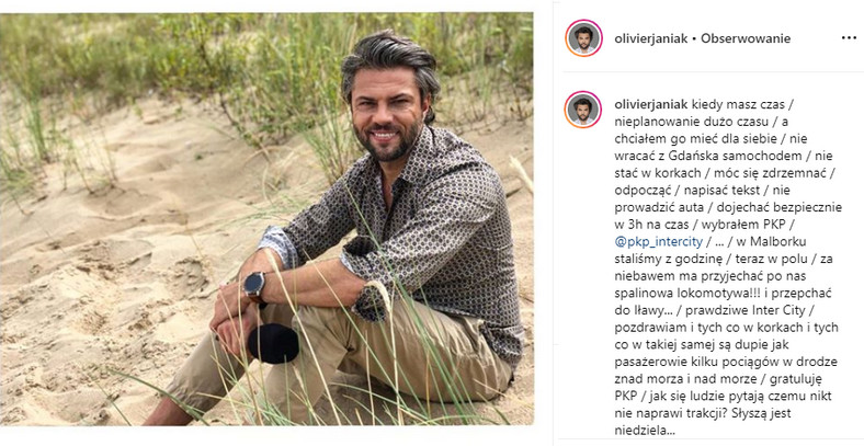 Olivier Janiak na Instagramie