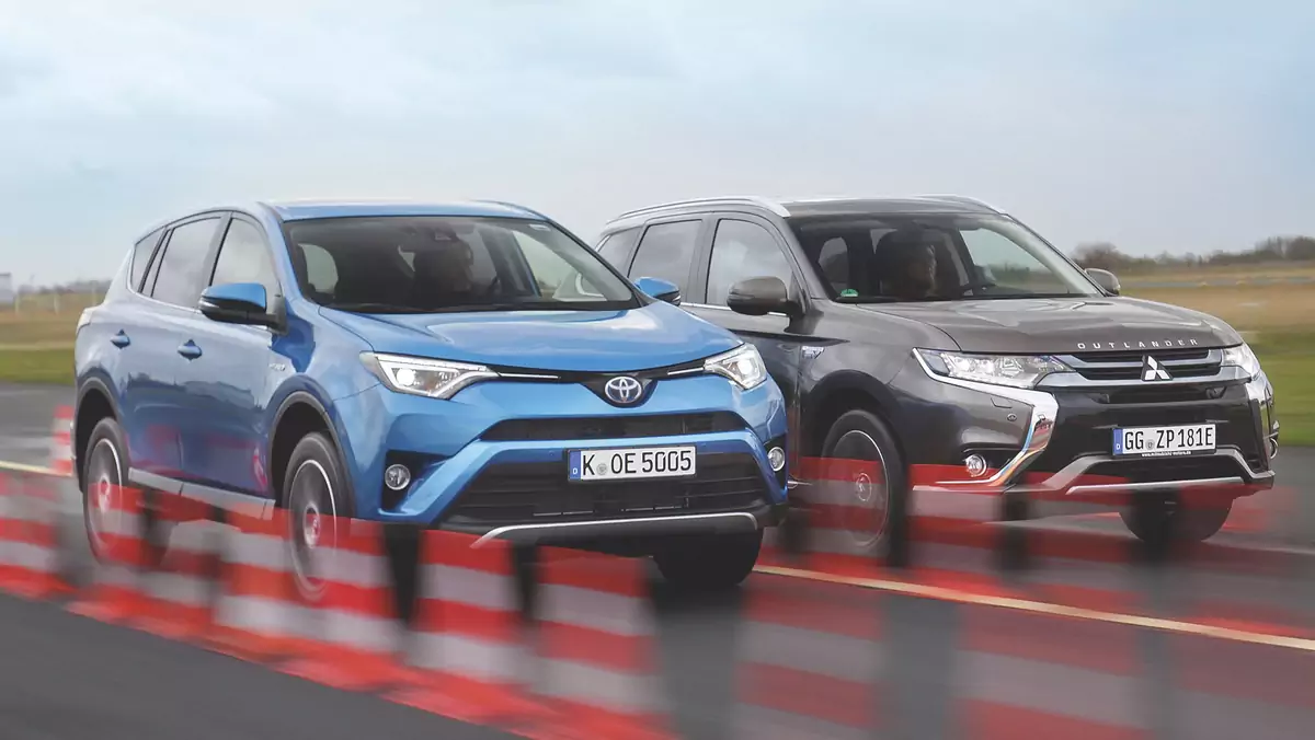 Hybrydowi pogromcy diesli - Mitsubishi Outlander PHEV i Toyota RAV4 Hybrid