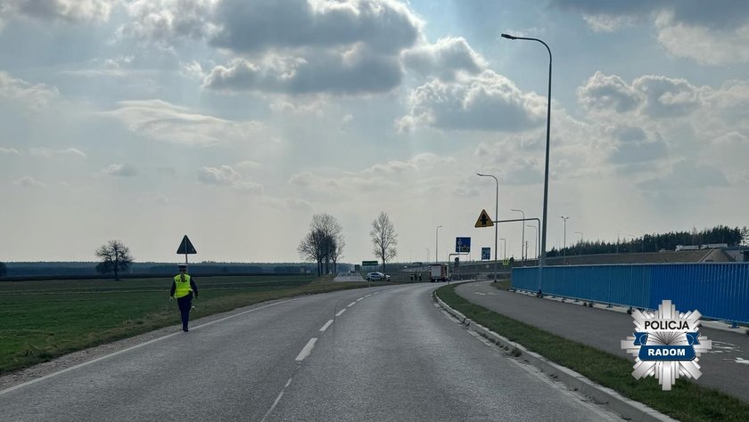 The motorcyclist fell into a ditch. Accident ended with hospitalization
