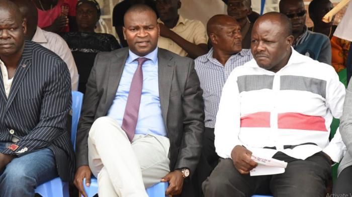 Former Sports CS Rashid Echesa with Mumias East MP Benjamin Washiali 