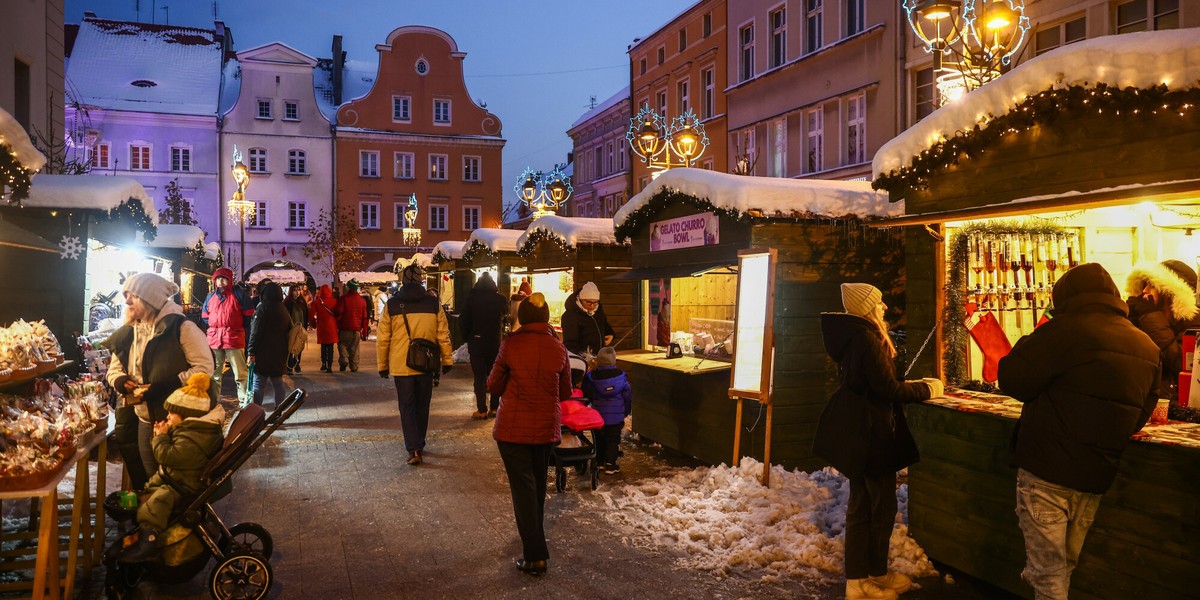 Jarmark świąteczny w Gliwicach.