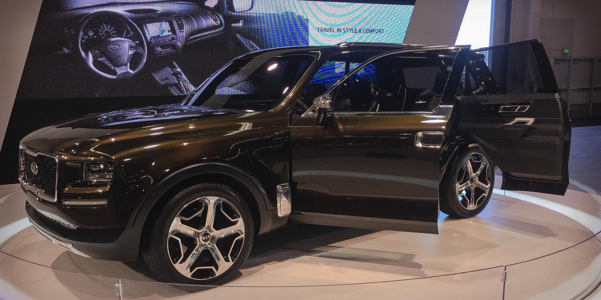 Kia’s new Telluride concept features suicide doors and tech to cure jetlag