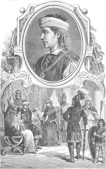Władysław Herman z cyklu Wizerunki książąt i królów polskich Ksawerego Pillatiego z 1888 r.