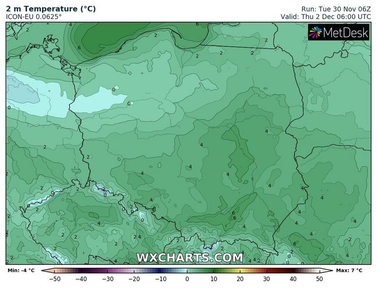 Temperatura na ogół będzie dodatnia