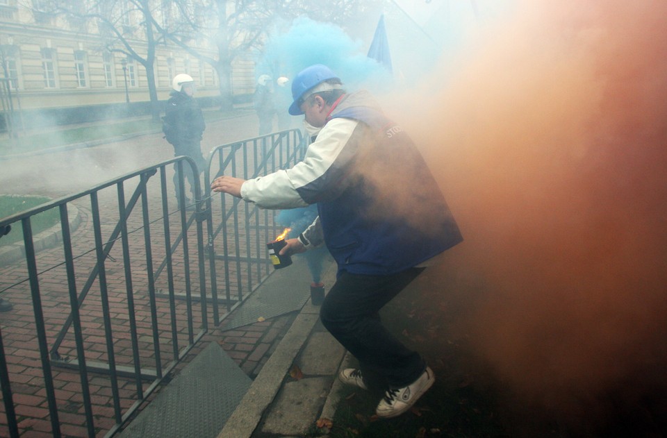 WARSZAWA ZWIĄZKI PROTEST EMERYTURY