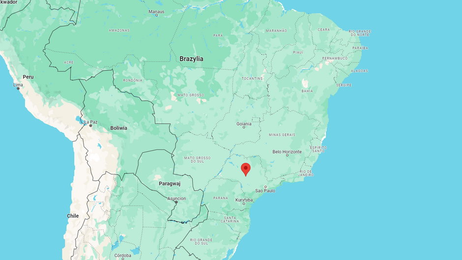 Położenie Bauru na mapie Brazylii