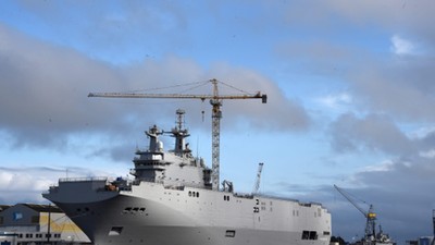 FRANCE MISTRAL HELICOPTER CARRIER