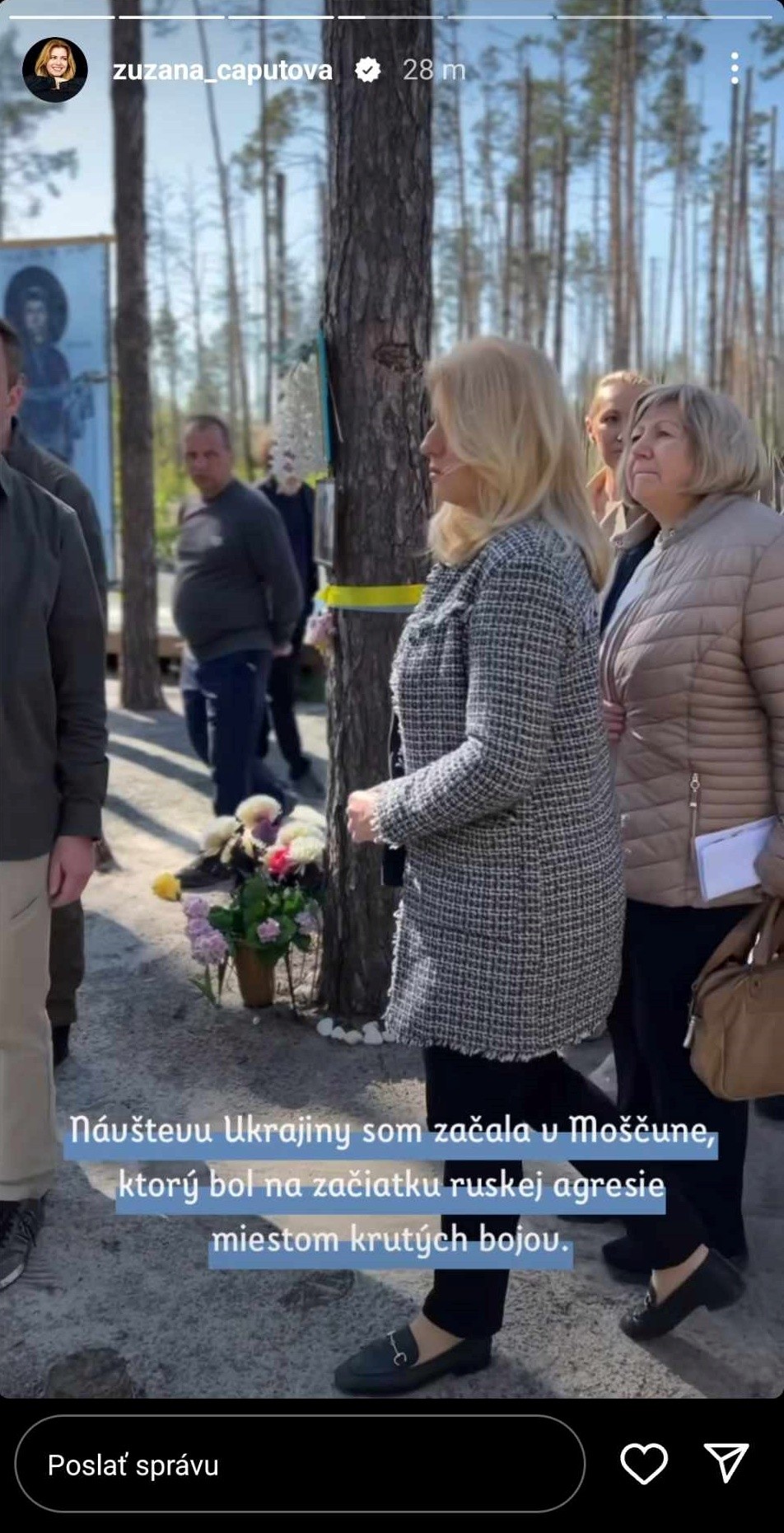 Čaputová na rozlúčkovej návšteve Ukrajiny.