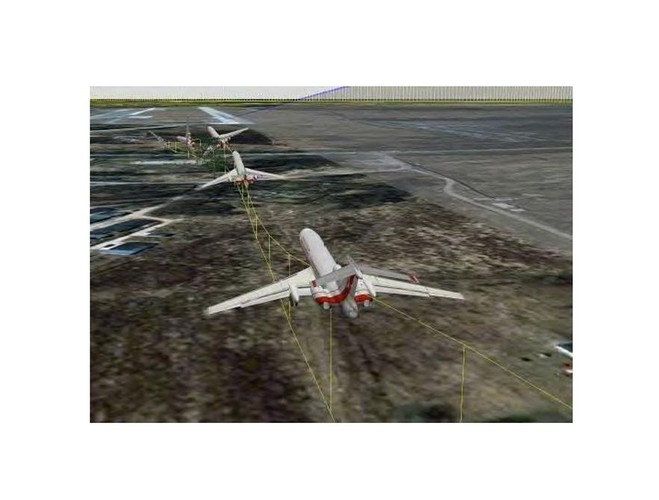 Niepublikowane zdjęcia pochodzące z raportu komisji Millera, na zdjęciu: symulacja wypadku