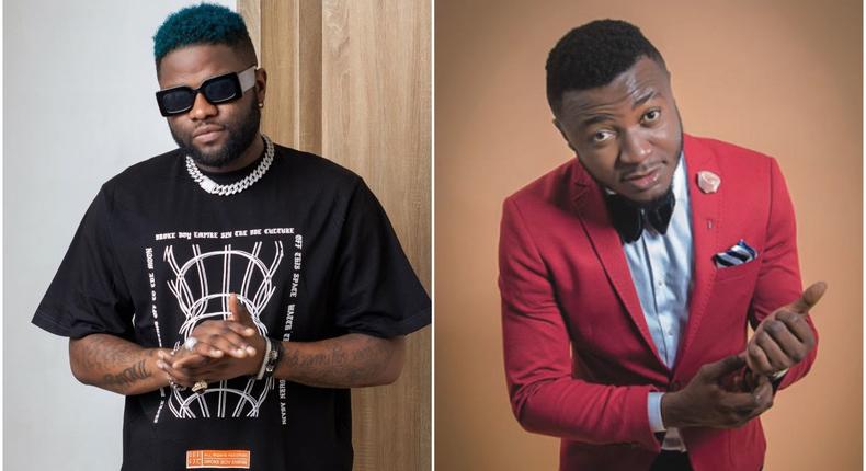Nigerian music stars Skales and MC Galaxy [Instagram/YoungSkales] [36NG]