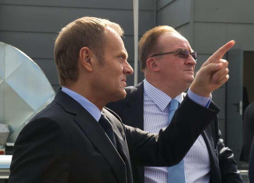 Donald Tusk i Jacek Saryusz-Wolski w 2013 r.