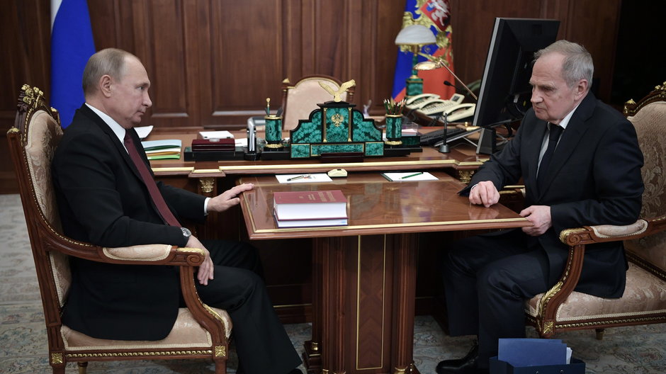Spotkanie Władimira Putina z przewodniczącym Sądu Konstytucyjnego Walerijem Zorkinem