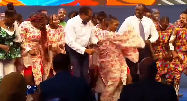 Here’s a rare clip of President Ruto bursting a move