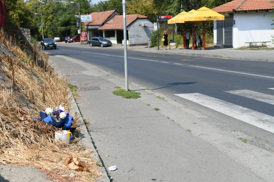 Mesto nesreće na Karaburmi