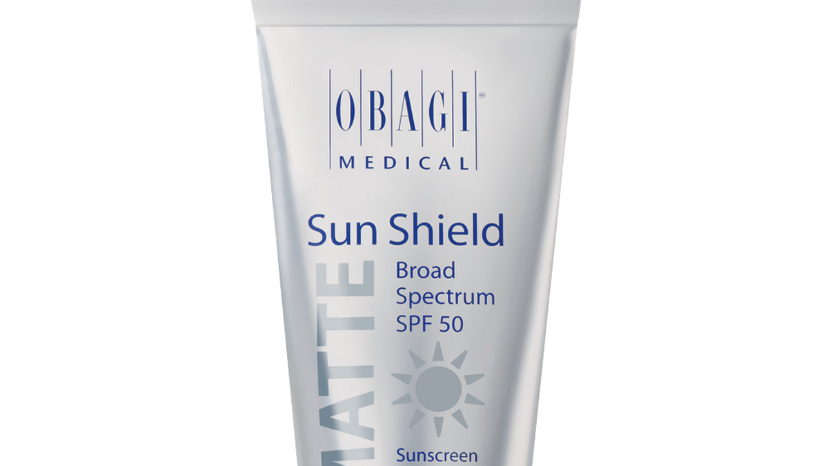 Sun Shield Matte Broad Spectrum SPF 50 marki Obagi jest to preparat przeznaczony do ochrony skóry przed szkodliwym promieniowaniem słonecznym UVA i UVB. Nie zawiera tłuszczy, kwasu p-aminobenzoesowego i zapachu, dzięki czemu może być stosowany do wszystkich rodzajów skóry.