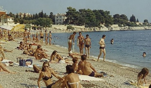 Slika sa plaže - ilustracija