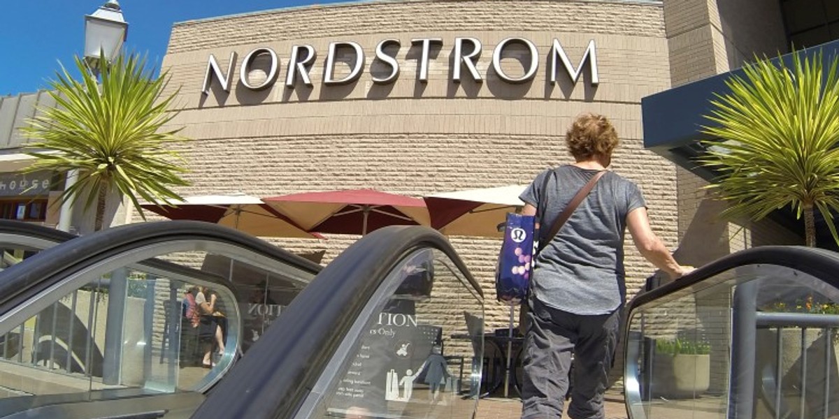 Nordstrom department store is shown at a shopping center in San Diego, California