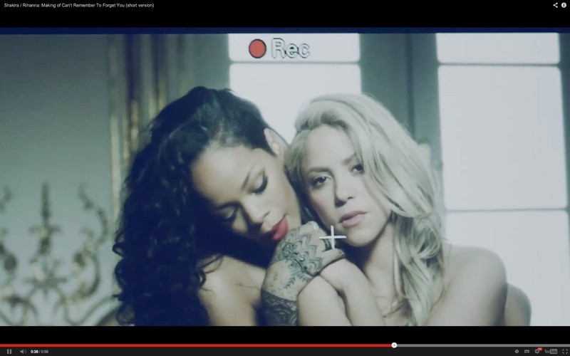 Shakira i Rihanna na planie klipu do 'Can't Remember To Forget You'