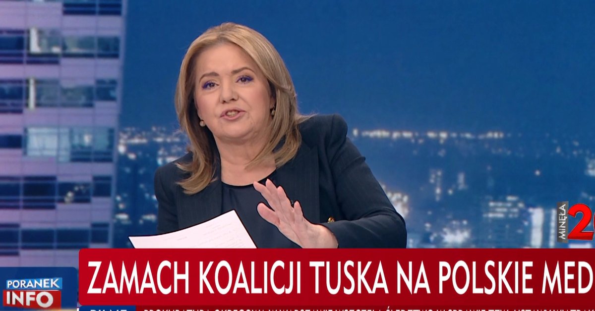 Danuta Holecka explotó en el estudio de TVP.  «¡Por favor, no insultes a tus colegas!» [WIDEO]