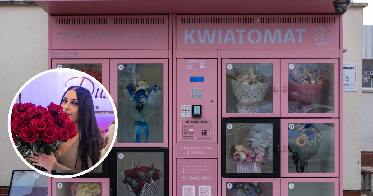 Kwiaciarka z Poznania: mamy najsłynniejszy kwiatomat w Polsce. "Przypadkowa reklama"