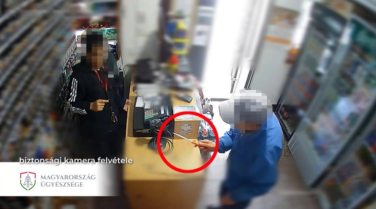 A férfi műanyag késsel támadt az eladóra 