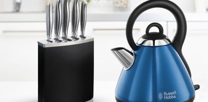 Oferta dnia: czajnik elektryczny i komplet noży Russell Hobbs