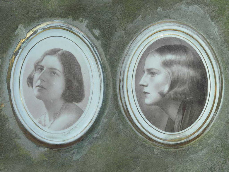 Portrety Lidy i Marzeny na zakopiańskim Nowym Cmentarzu