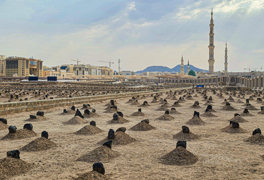 Cmentarz Al-Baqi w Medynie, Arabia Saudyjska w 2021 r.