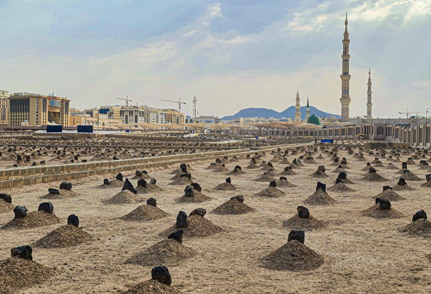 Cmentarz Al-Baqi w Medynie, Arabia Saudyjska w 2021 r.