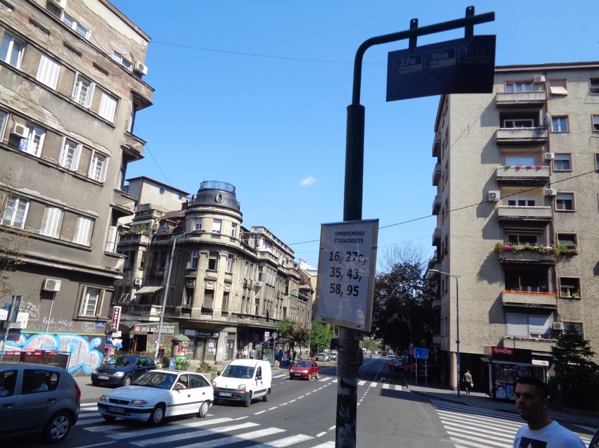 Privremeno stajalište kod pošte u Bulevaru despota Stefana