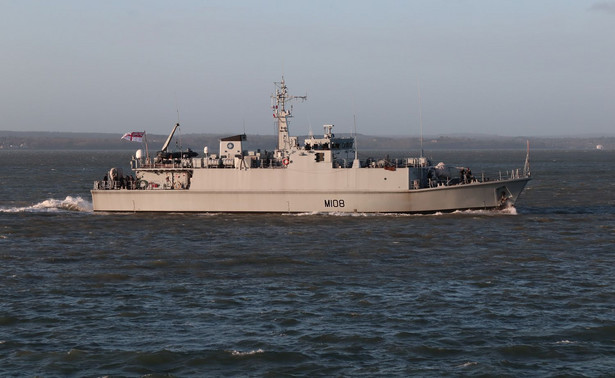 Wielka Brytania przekaże Ukrainie dwa okręty do wykrywania min. Jednym z nich jest HMS GRIMSBY