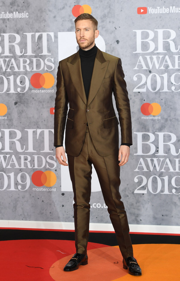 Brit Awards 2019: Calvin Harris na czerwonym dywanie