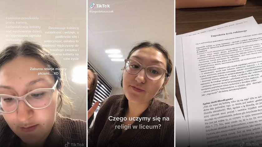 TikTok z lekcji religii. "Feminizm dezawuuje kobiecą subtelność i wdzięk"