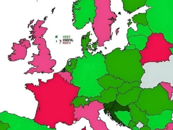 Širi se važna karta Evrope, Francuzi bi ubili da su u ovome na mestu Srbije