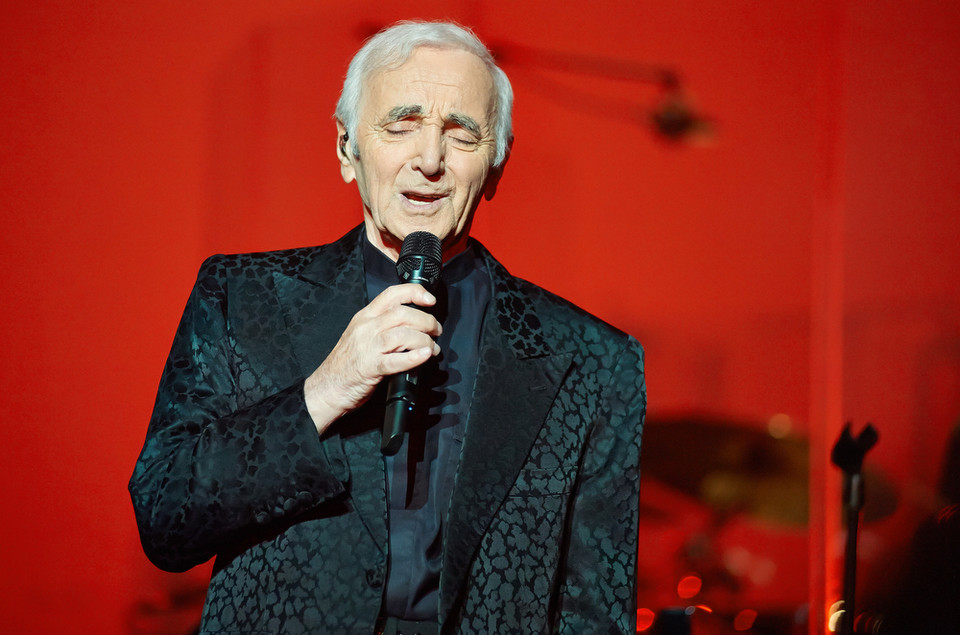 Charles Aznavour na koncercie w Polsce (Sala Kongresowa, Warszawa)