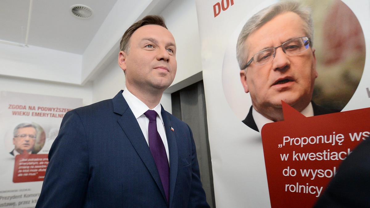 WARSZAWA ANDRZEJ DUDA KAMPANIA KONFERENCJA PRASOWA