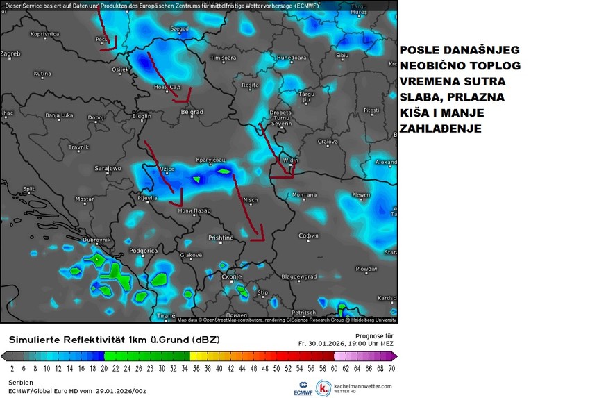 Čubrilo je najavio manje zahlađenje od petka
