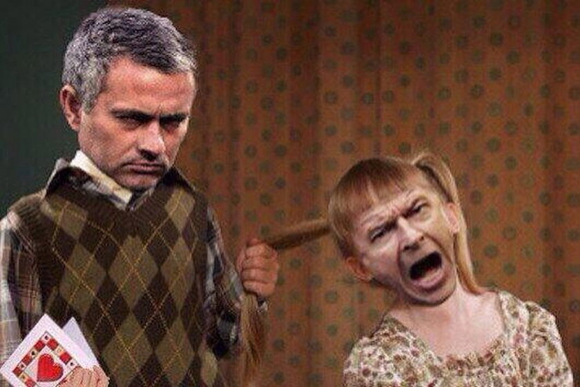 Internet śmieje się z szarpaniny Arsenea Wengera i Jose Mourinho! Memy!