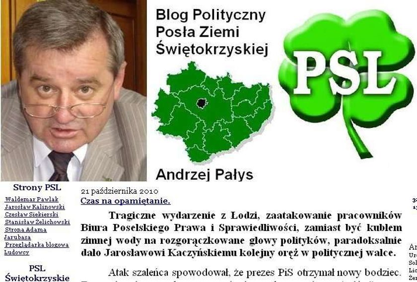 Andrzej Pałys, alkohol, pijaństwo, wódka, TVN24, afera, klub, PSL,